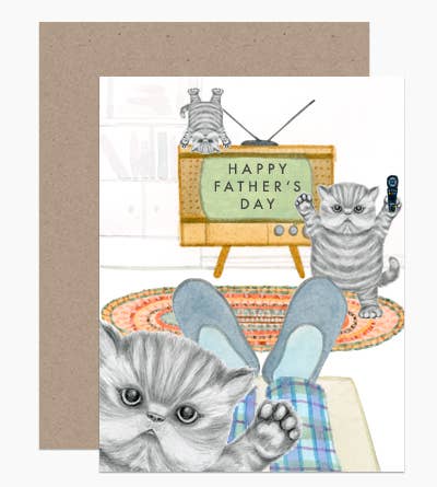 Naughty Kittens Dad Card