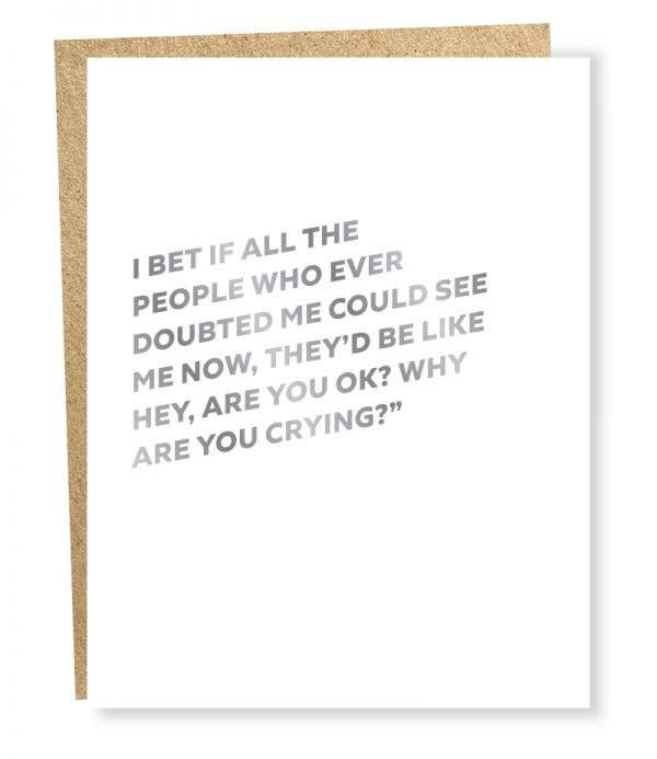 See Me Now (Silver Foil) Card