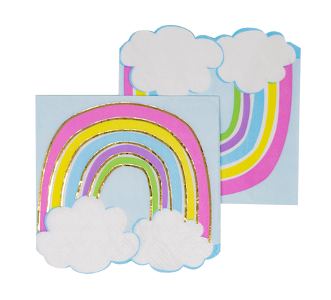 Rainbow With Cloud Cocktail Napkins