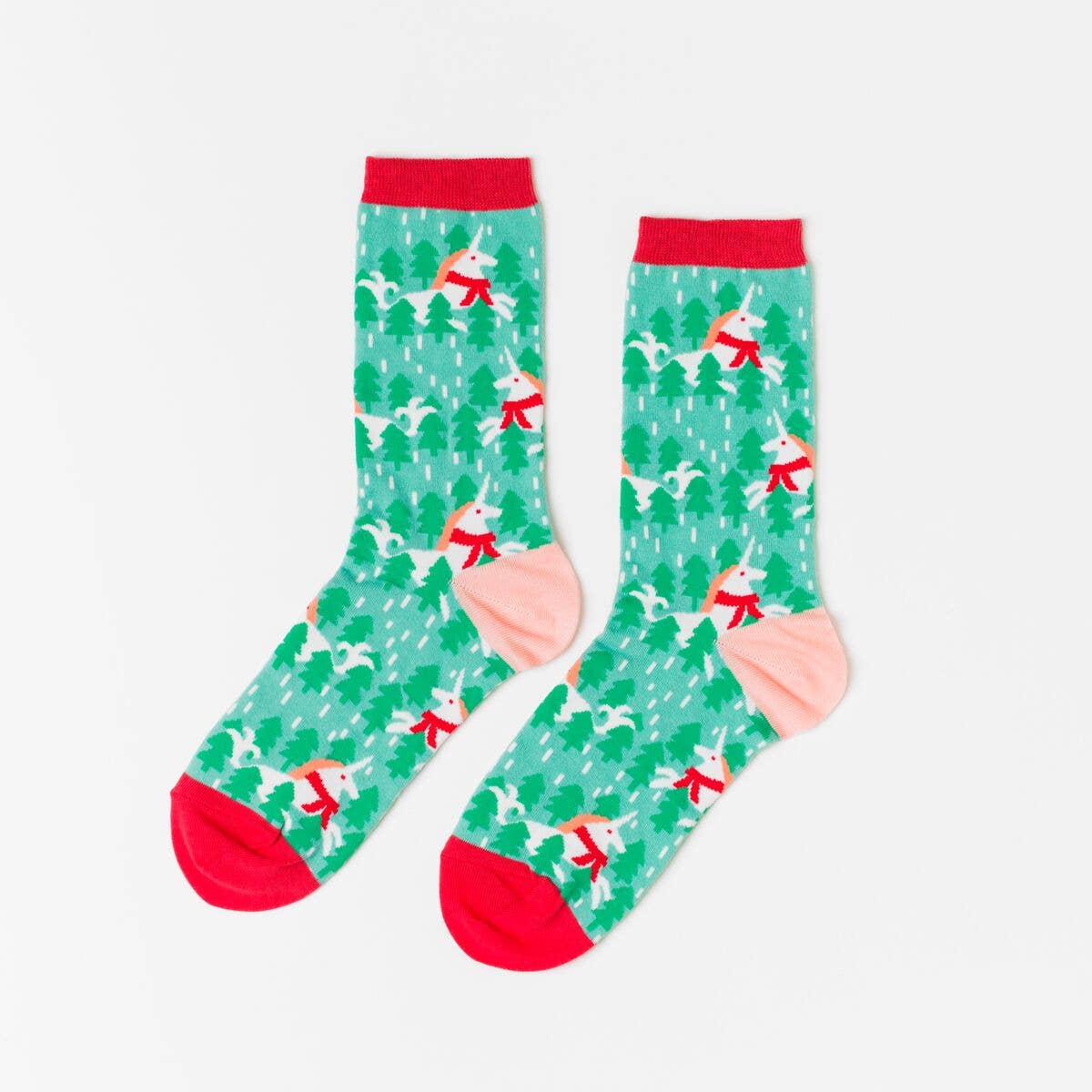 Women's - Holiday Unicorn Crew Socks