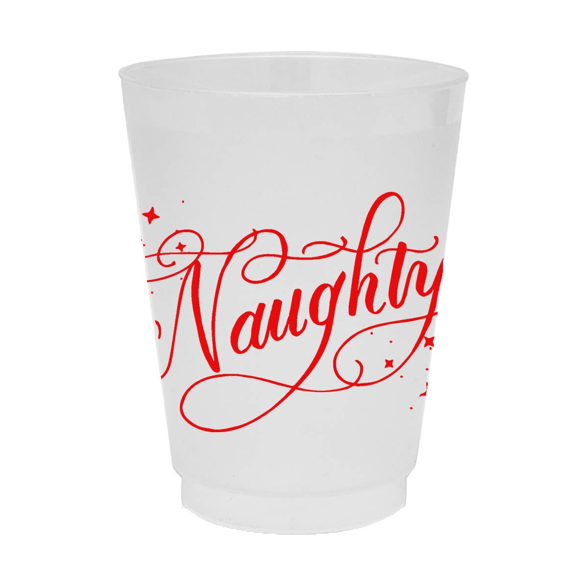Naughty Frosted Party Cups