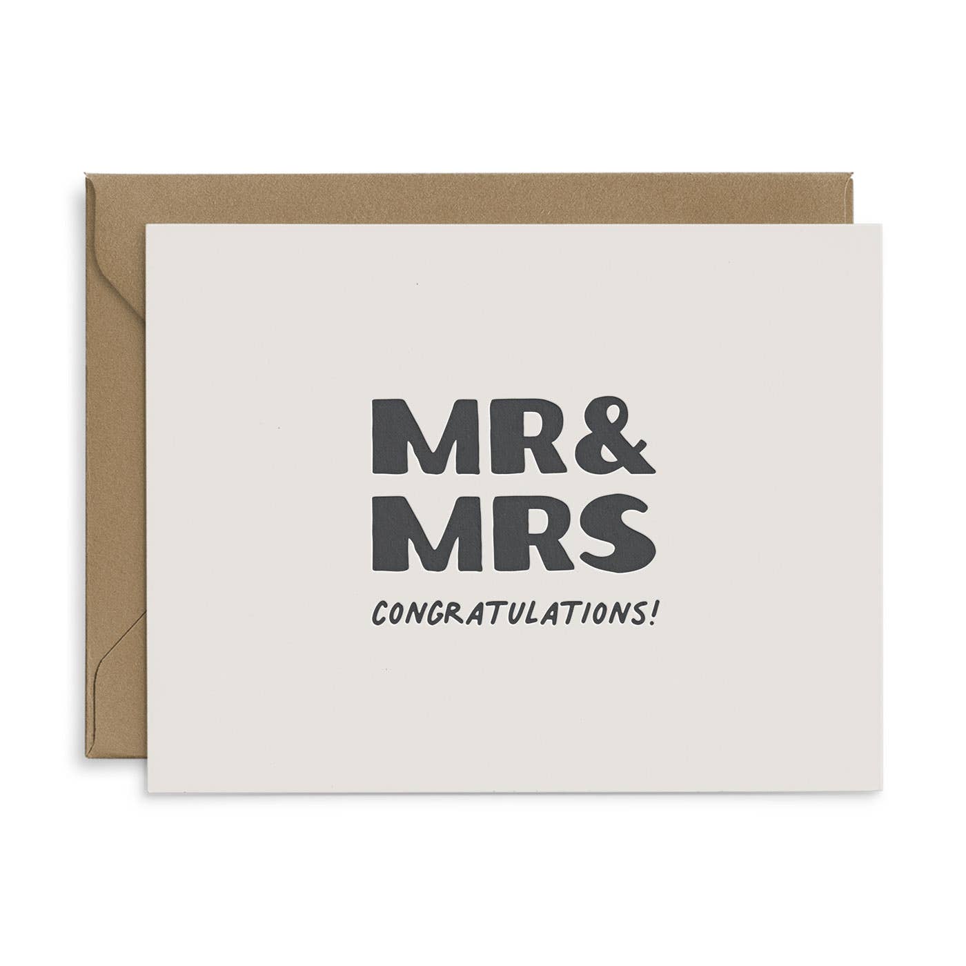 Mr & Mrs Wedding Greeting Card