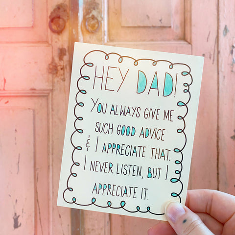 Father's Day Dad Appreciation Card