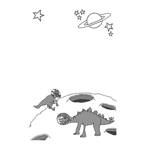 Notepad Space Dinosaurs