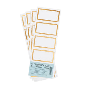 LABELS Gold Foil Brush Border S/19