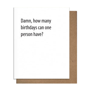 How Many - Birthday Card