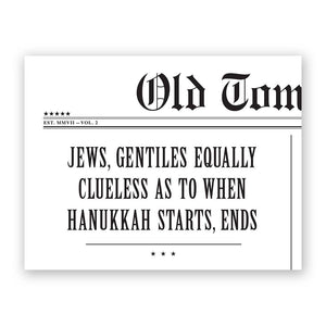 Equally Clueless Hanukkah Greeting Card: Set of 6