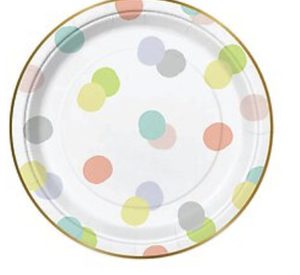 Baby Dots Paper Plates