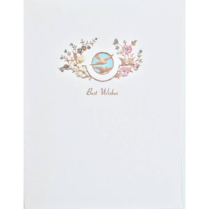 Doves Best Wishes Wedding Card