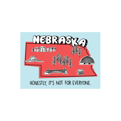 Postcard Nebraska State Slogan