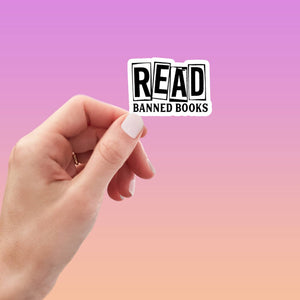 Read Banned Books Matte Sticker