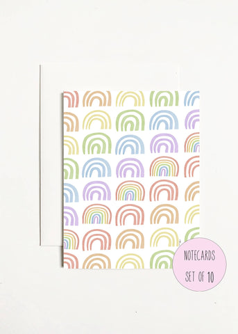 Rainbows Boxed Folded Note