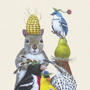 PARTY UNDER THE FEEDER Lunch Napkin