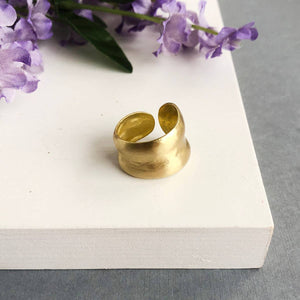 Sculptural Wrap Ring - Gold