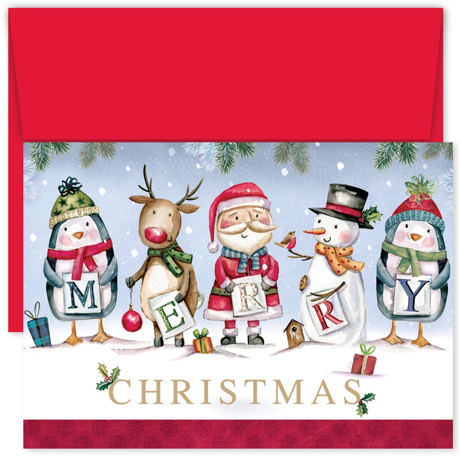 Santa and Friends Christmas Boxed Holiday Cards