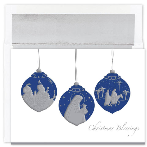 Christmas Blessings Ornaments Boxed Holiday Cards