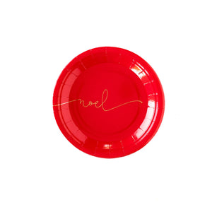 Red Noel 7" Plates