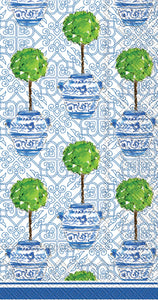 Blue Topiary Paper Guest Towels 16 count