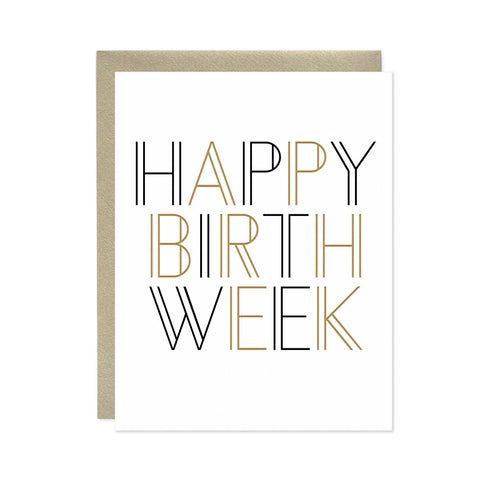 Happy Birth Week Greeting Card