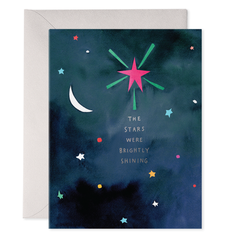 Brightly Shining Stars | Christmas, Holiday Card