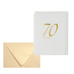 Seventy, 70, 70th Birthday Card