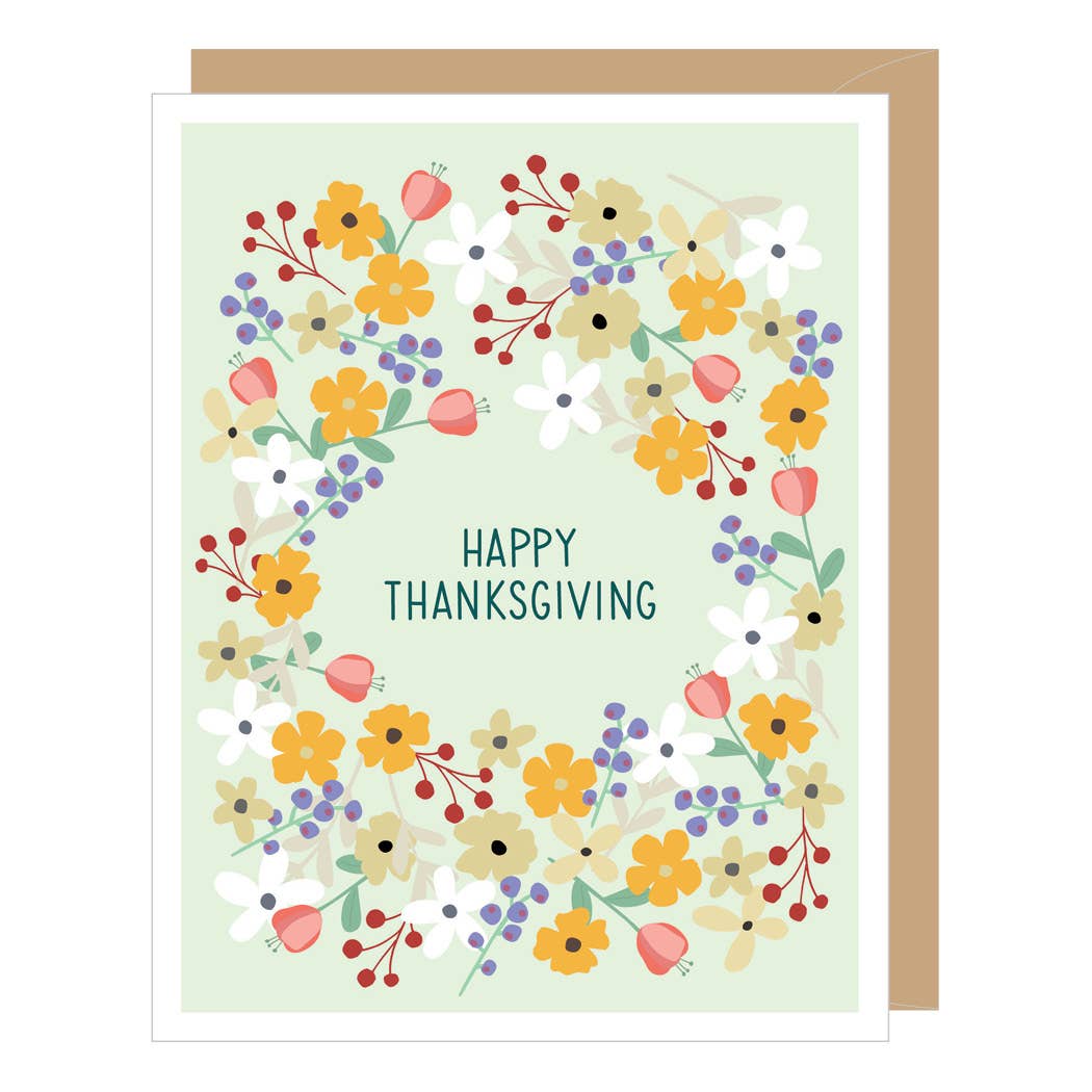 Floral Thanksgiving Card (single or boxed) H257