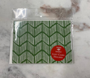 Green Herringbone 4 bar gift card