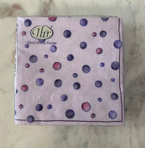 Jelly Bubbles Lilac Beverage napkins