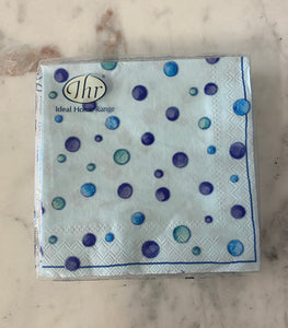 Jelly Bubbles Blue Beverage napkin