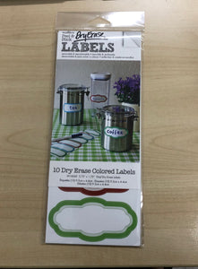 Dry Erase Color Labels