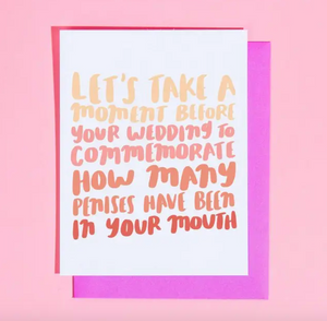 Commemorate Penises in Mouth Card
