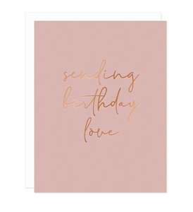 Sending Birthday Love Card