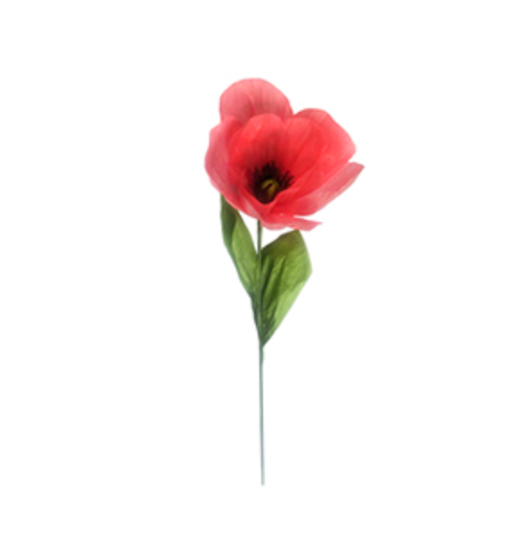 Red Poppy Paper Flower