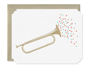 Confetti Horn Card