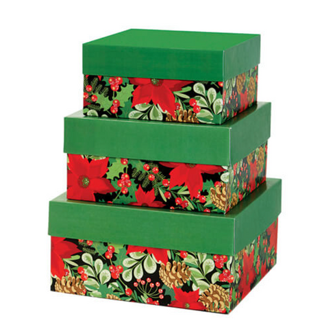 Christmas Botanicals Nested Boxes