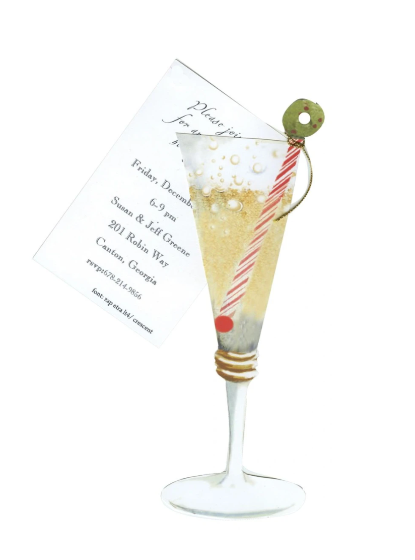 Holiday Champagne Invitations