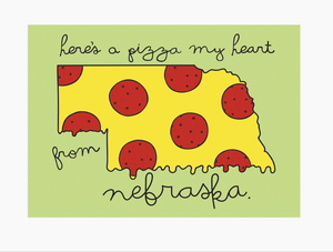 Pizza My Heart Postcard
