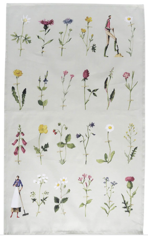 Wild Flowers Tea Towel