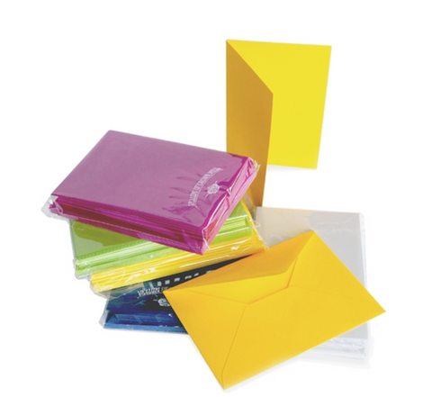 Color Vellum Folded Cards 10/10 Packages
