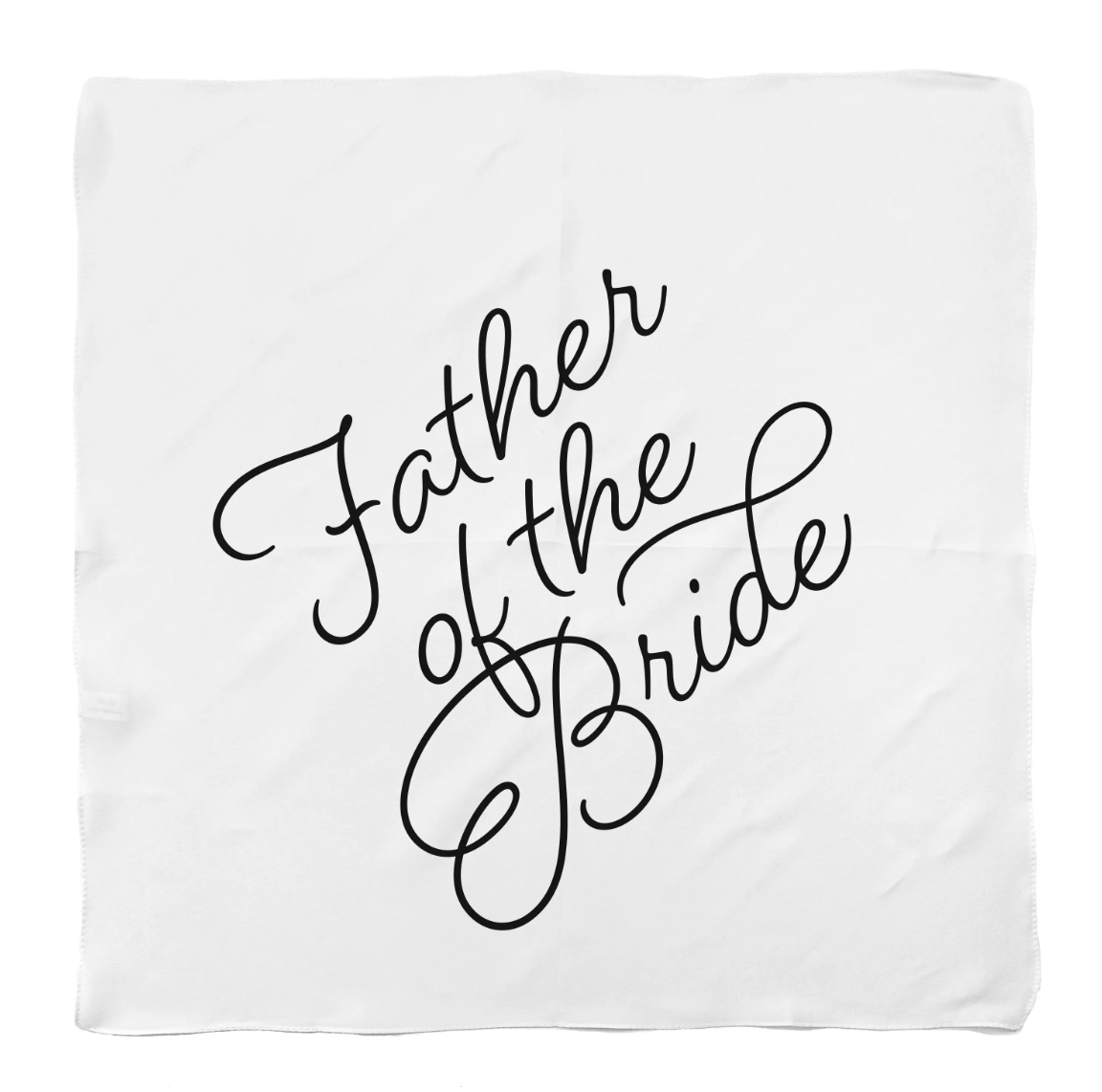 Father Of The Bride Wedding Handkerchief