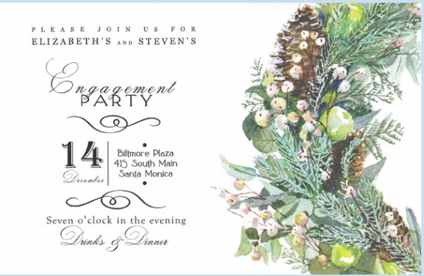 Mixed Botanical Invitations