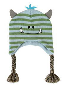 Knit Hat - Blue Monster, 6-24 months