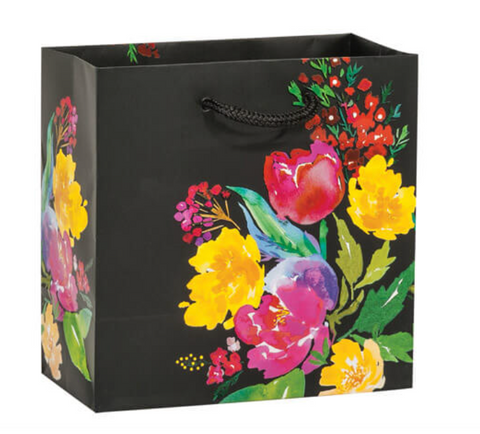 Watercolor Garden Blooms Gift Bag Jewel
