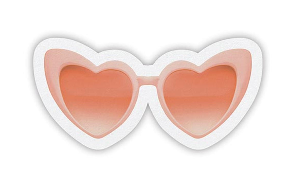 Cocktail Napkins - Heart Glasses
