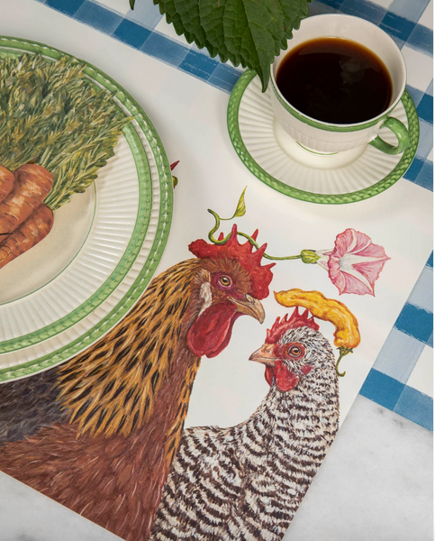 Chicken Social Paper Placemat