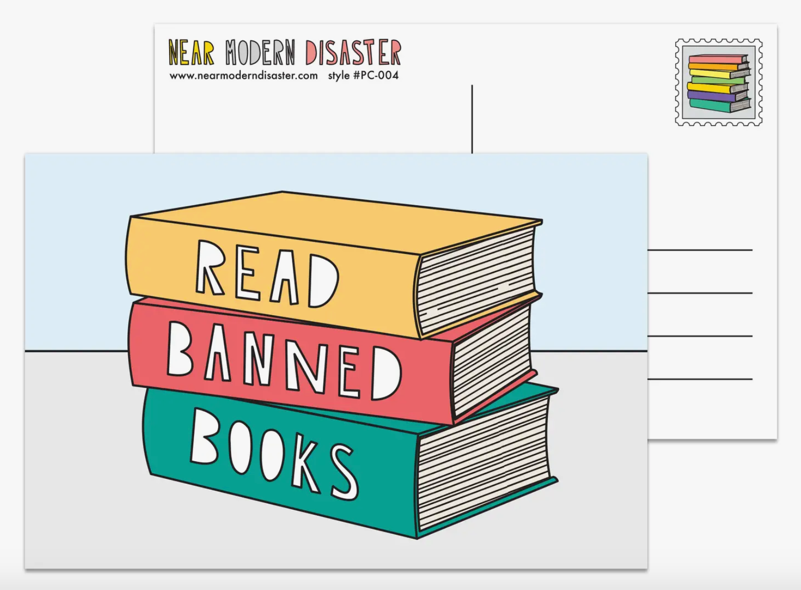 Read Banned Books Postcard