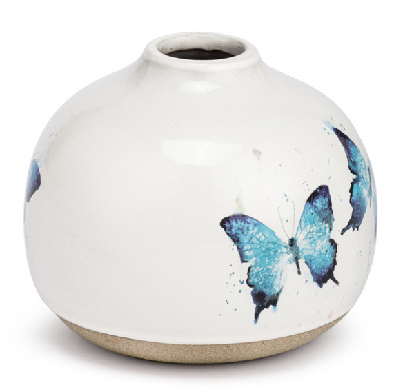 Butterfly Collection - Blue Butterflies Vase