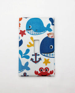 Whales Friends Light Switch Plate Cover
