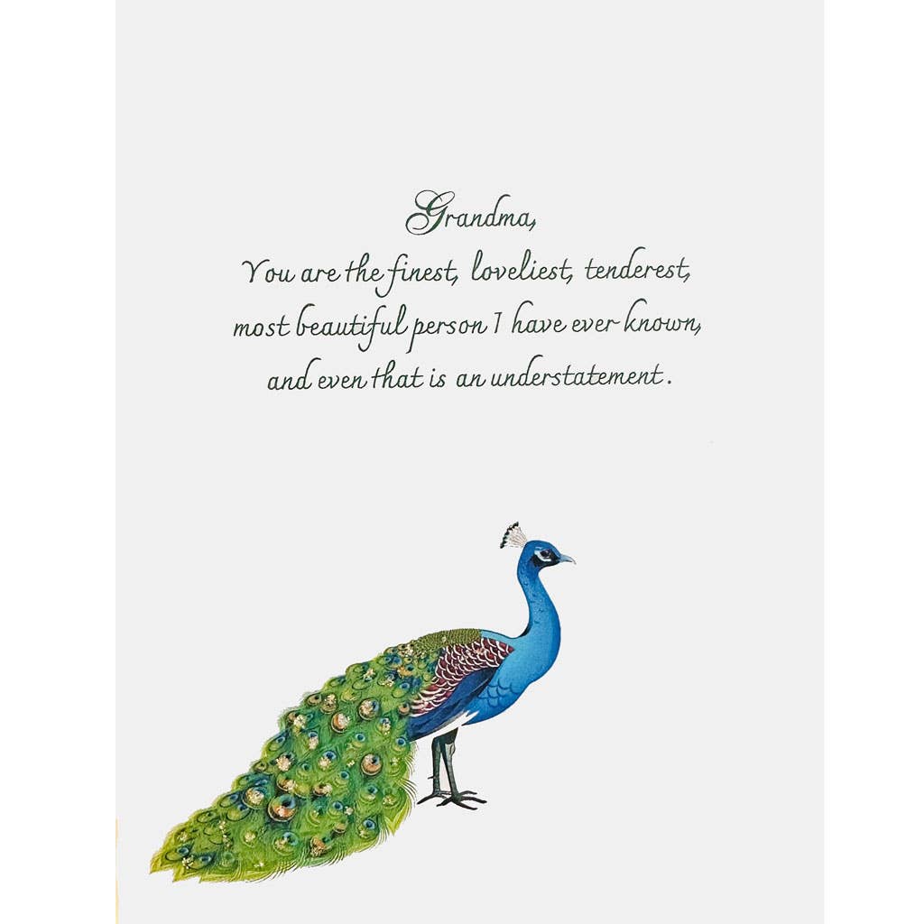 Peacock Grandma Mother's Day Card