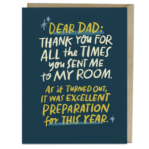 Send to my Room Dad Card